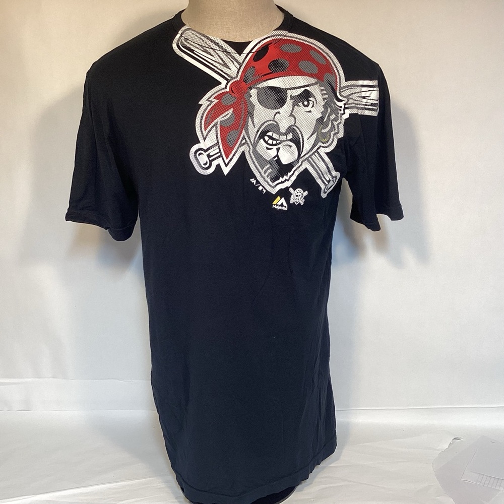 Majestic Pittsburgh Pirates large logo T-shirt men’s size medium
